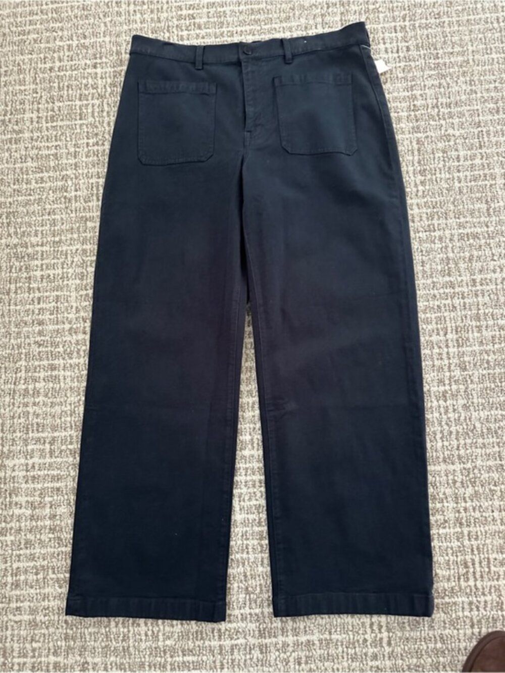 NEW Madewell Emmett Dark Navy Blue Wide-Leg Pants , Sz 32